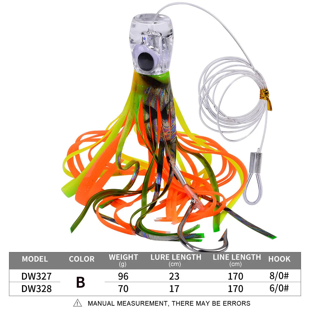 HookUpCo. Professional Squid Fishing Lures Set