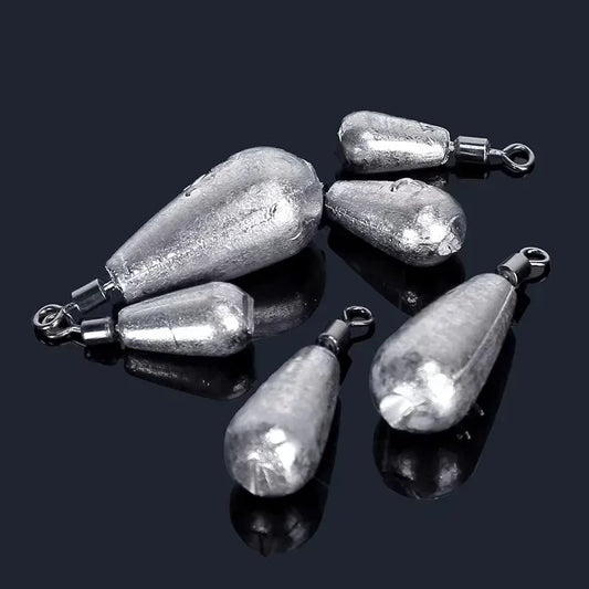 Water Drop Fishing Weights Set - 10pcs Sinker 3.5g to 20g