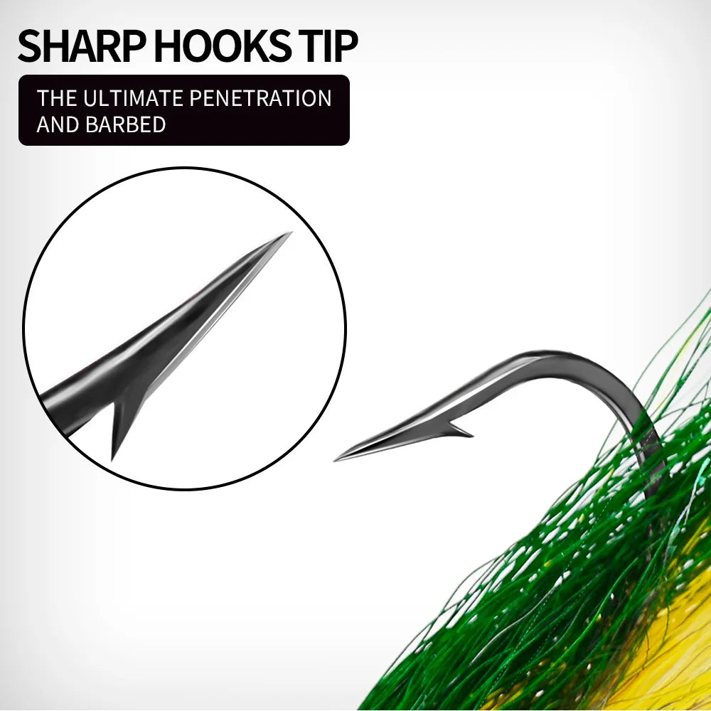 HookUpCo. Feathered Fishing Jig Set - HookUpCo.