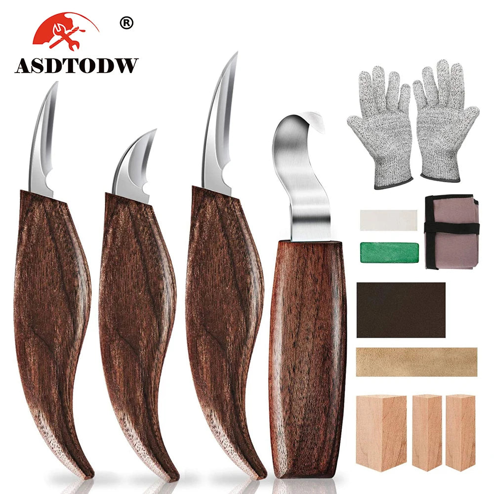 Premium Wood Carving Tool Set for Precision Crafting