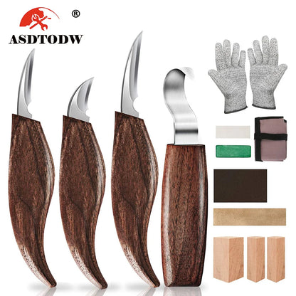 Premium Wood Carving Tool Set for Precision Crafting