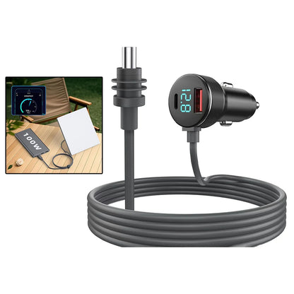 HookUpCo. Mini Dual USB Car Charger with Voltmeter - HookUpCo.