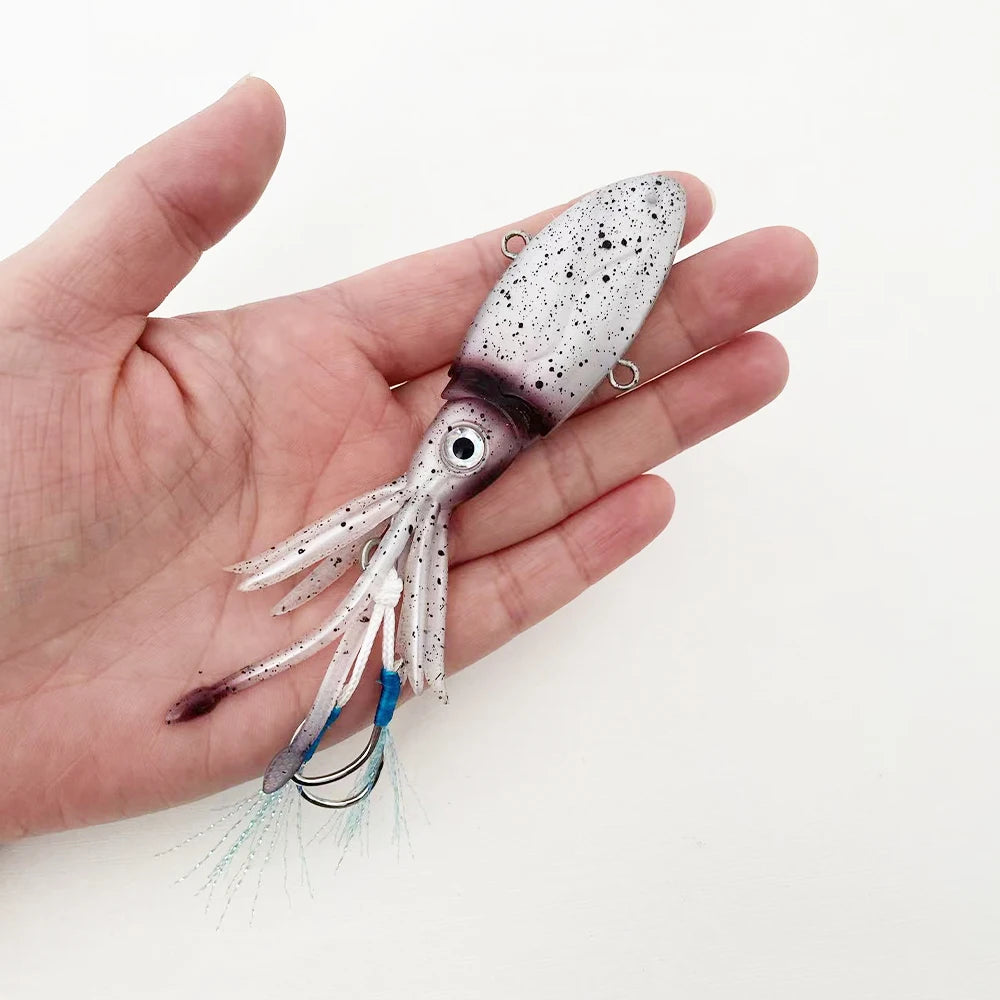 HookUpCo. 40g Squid-Design VIB Lure for Fishing