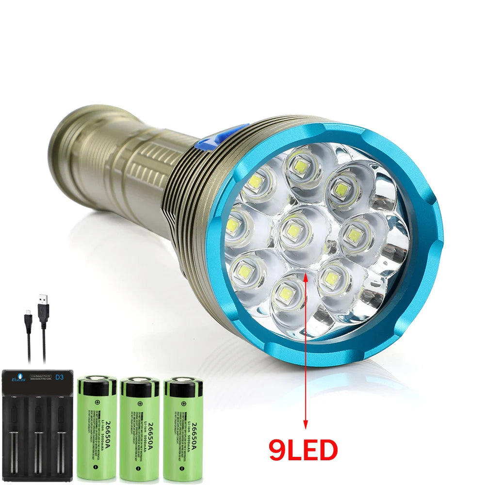 HookUpCo. Waterproof Diving Flashlight