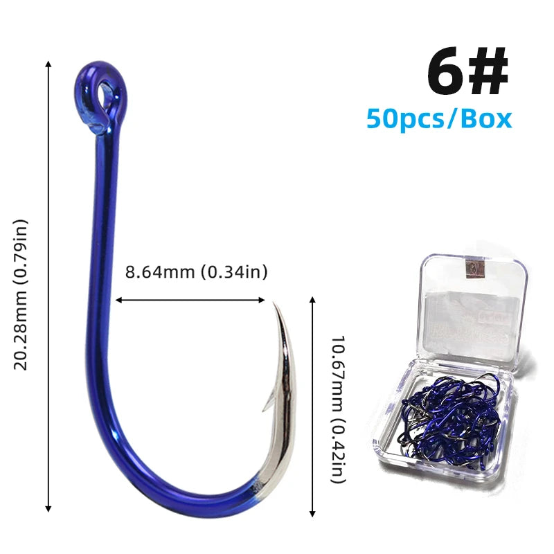 HookUpCo. High Carbon Steel Fishing Hooks Set - HookUpCo.