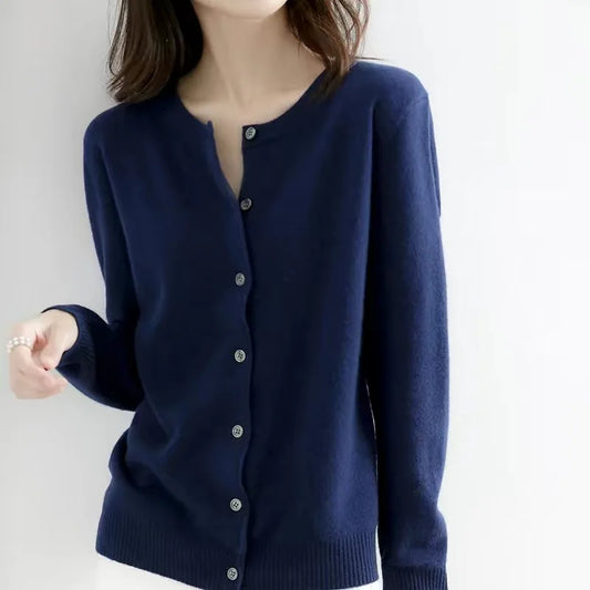 HookUpCo. Women's Cashmere Cardigan Sweater for Spring Style