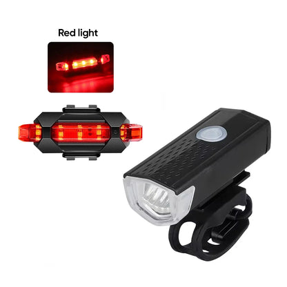 Rechargeable LED Bicycle Light Set for Safe Night Riding