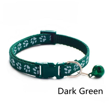 HookUpCo. Colorful Pet Collar with Safety Bell