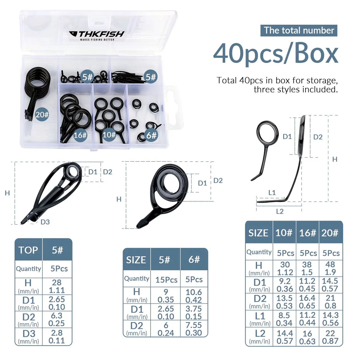 Stainless Steel Fishing Rod Guides Repair Kit - HookUpCo.