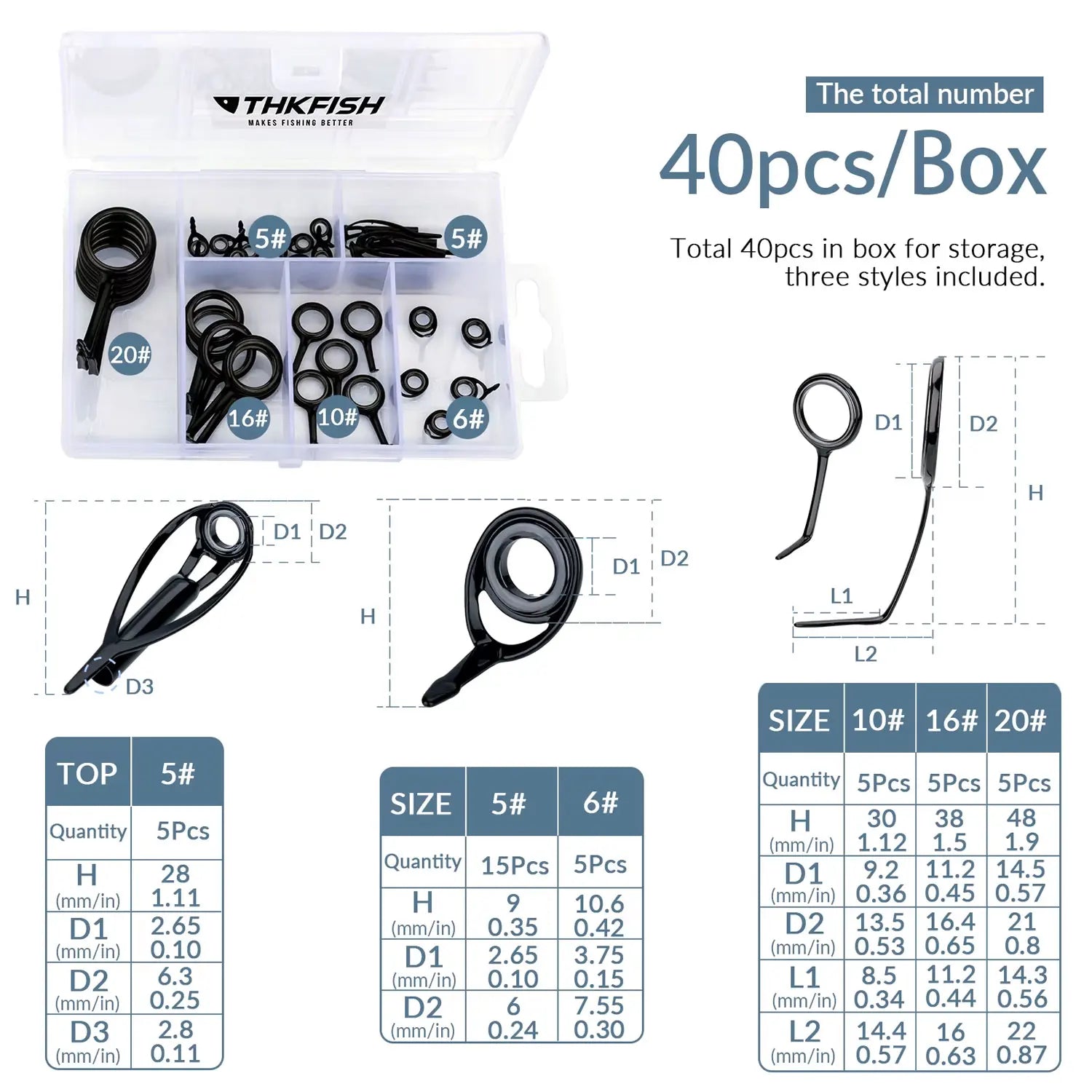 Stainless Steel Fishing Rod Guides Repair Kit - HookUpCo.