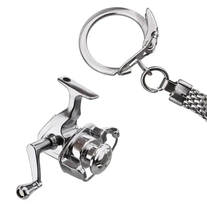 Miniature Gold Fishing Reel Keychain by HookUpCo. - HookUpCo.
