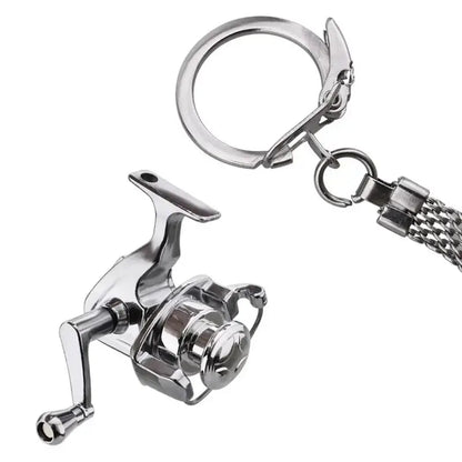 Miniature Gold Fishing Reel Keychain by HookUpCo. - HookUpCo.
