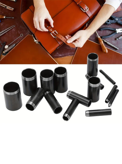15 Sizes Round Hole Punch Tool Set with Storage Case