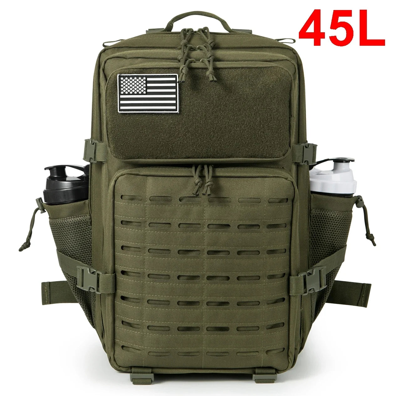 25L/45L Tactical Backpack with Bottle Holder for Outdoor Use