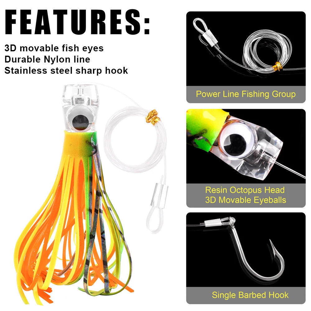 HookUpCo. Big Game Trolling Lure Set