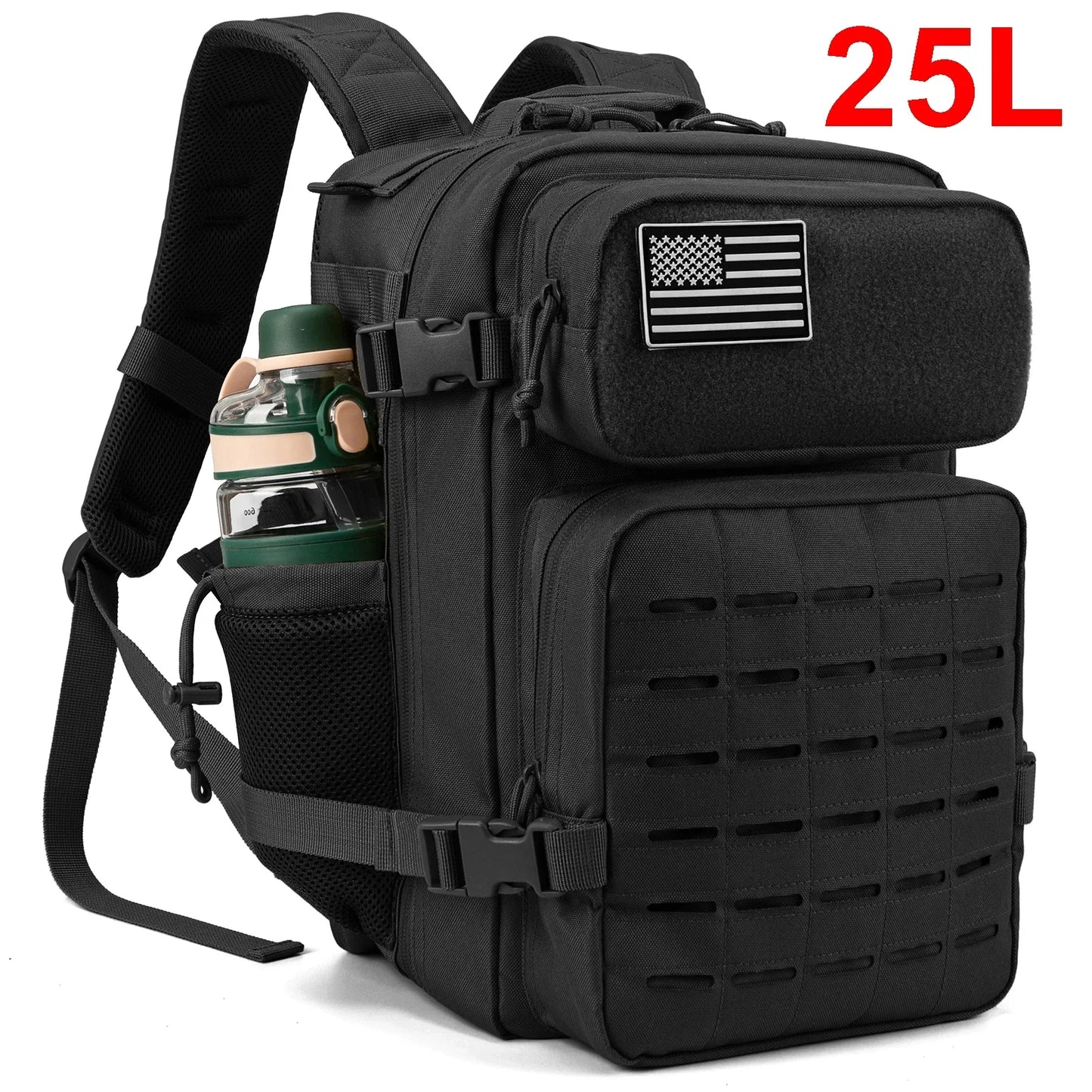 25L/45L Tactical Backpack with Bottle Holder for Outdoor Use