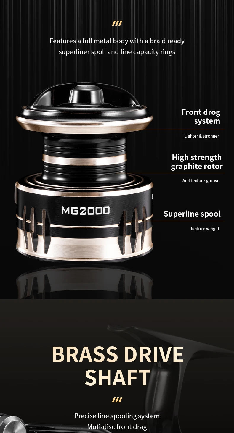 HookUpCo. Ultralight Spinning Reel 10kg Drag - HookUpCo.