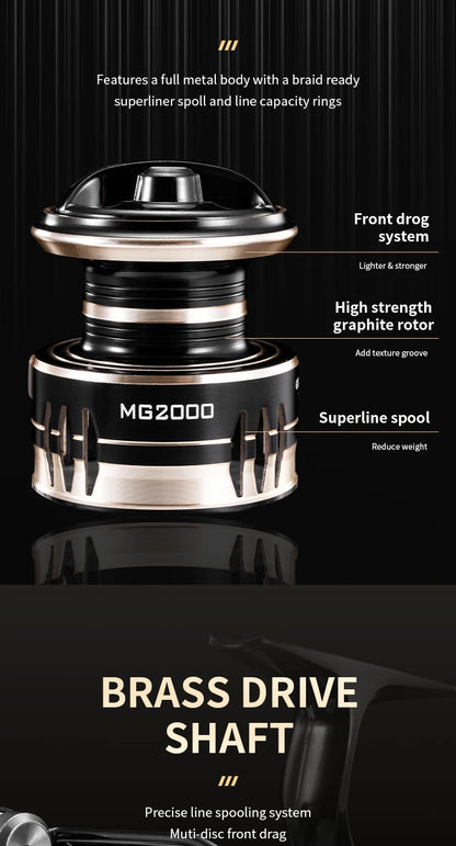 HookUpCo. Ultralight Spinning Reel 10kg Drag - HookUpCo.