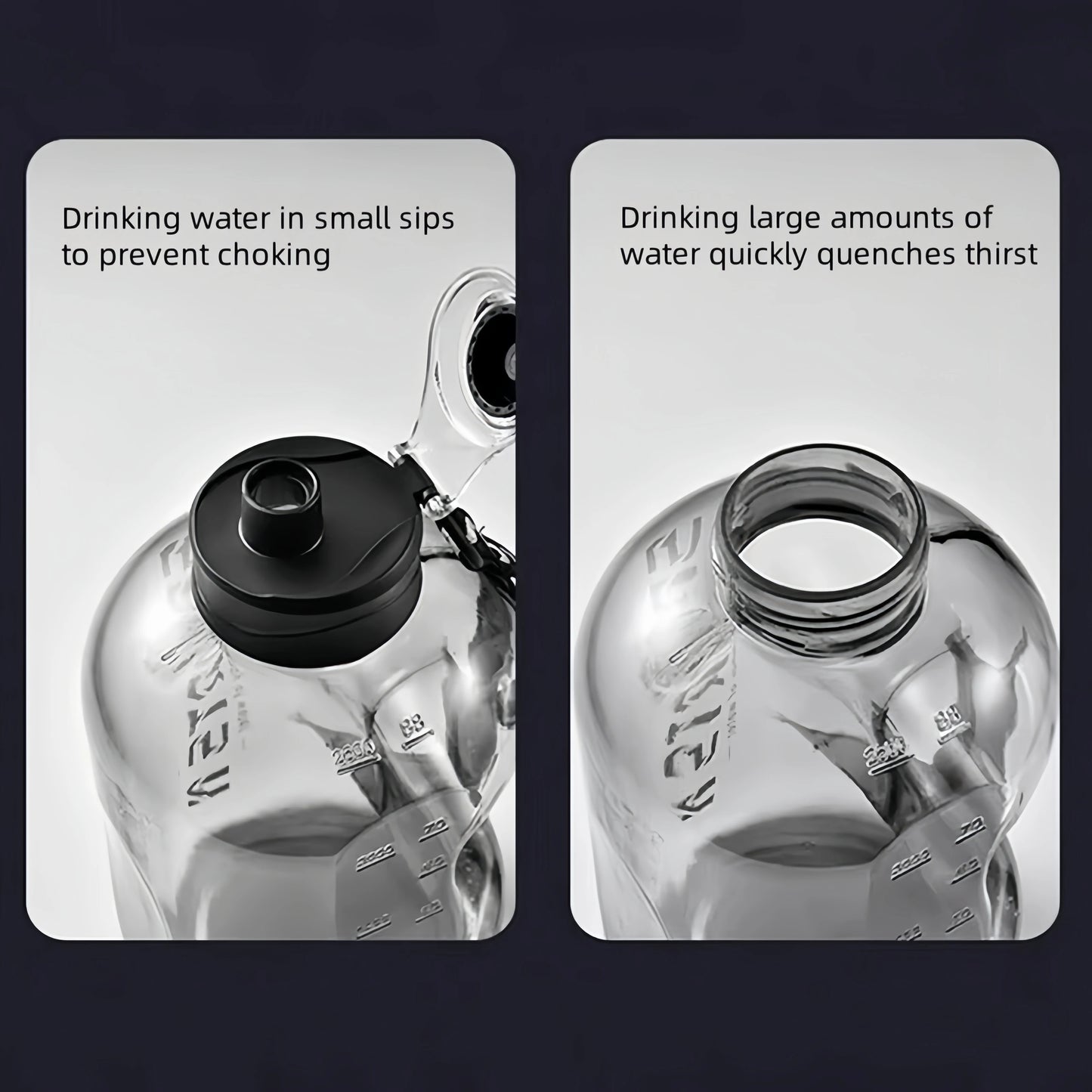 HookUpCo. 1.7L Portable Sports Water Bottle - HookUpCo.