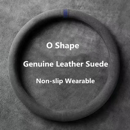 HookUpCo. Breathable Cowhide Suede Steering Cover - HookUpCo.