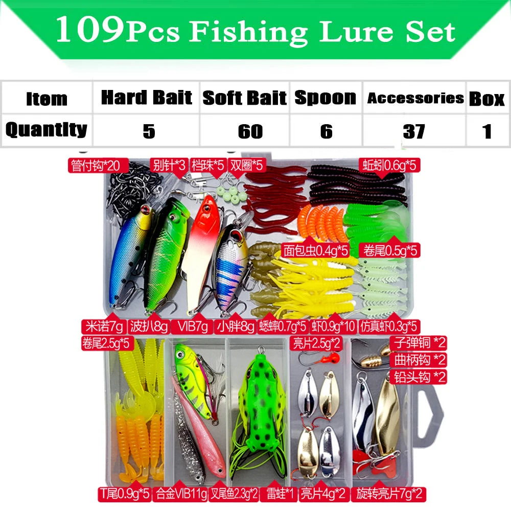 HookUpCo. Premium Fishing Lure Kit with Box - HookUpCo.
