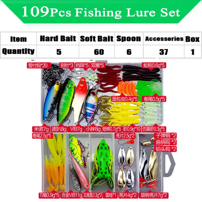 HookUpCo. Premium Fishing Lure Kit with Box - HookUpCo.