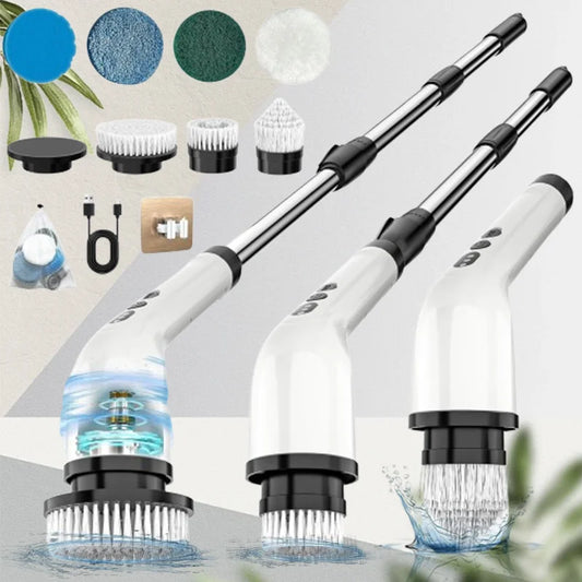 HookUpCo. Cordless Electric Cleaning Brush with 7 Heads