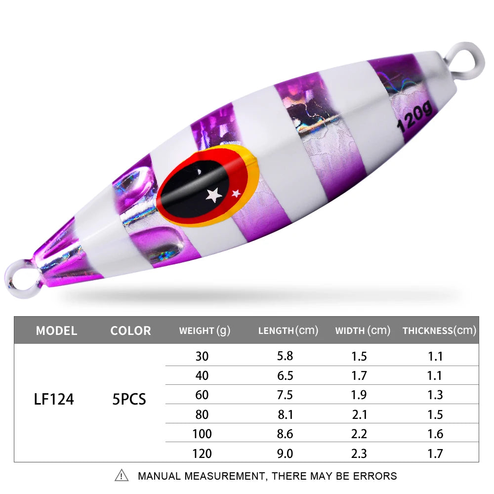 Bionic Glowing Metal Jig Fishing Lure for Nighttime Success