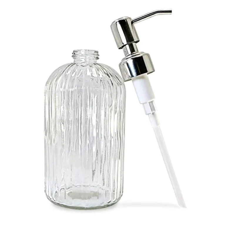 Clear Glass Soap Dispenser for Home Use