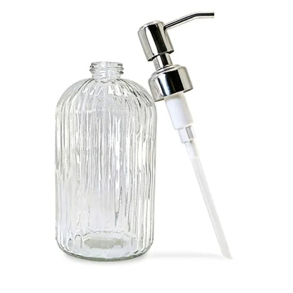 Clear Glass Soap Dispenser for Home Use