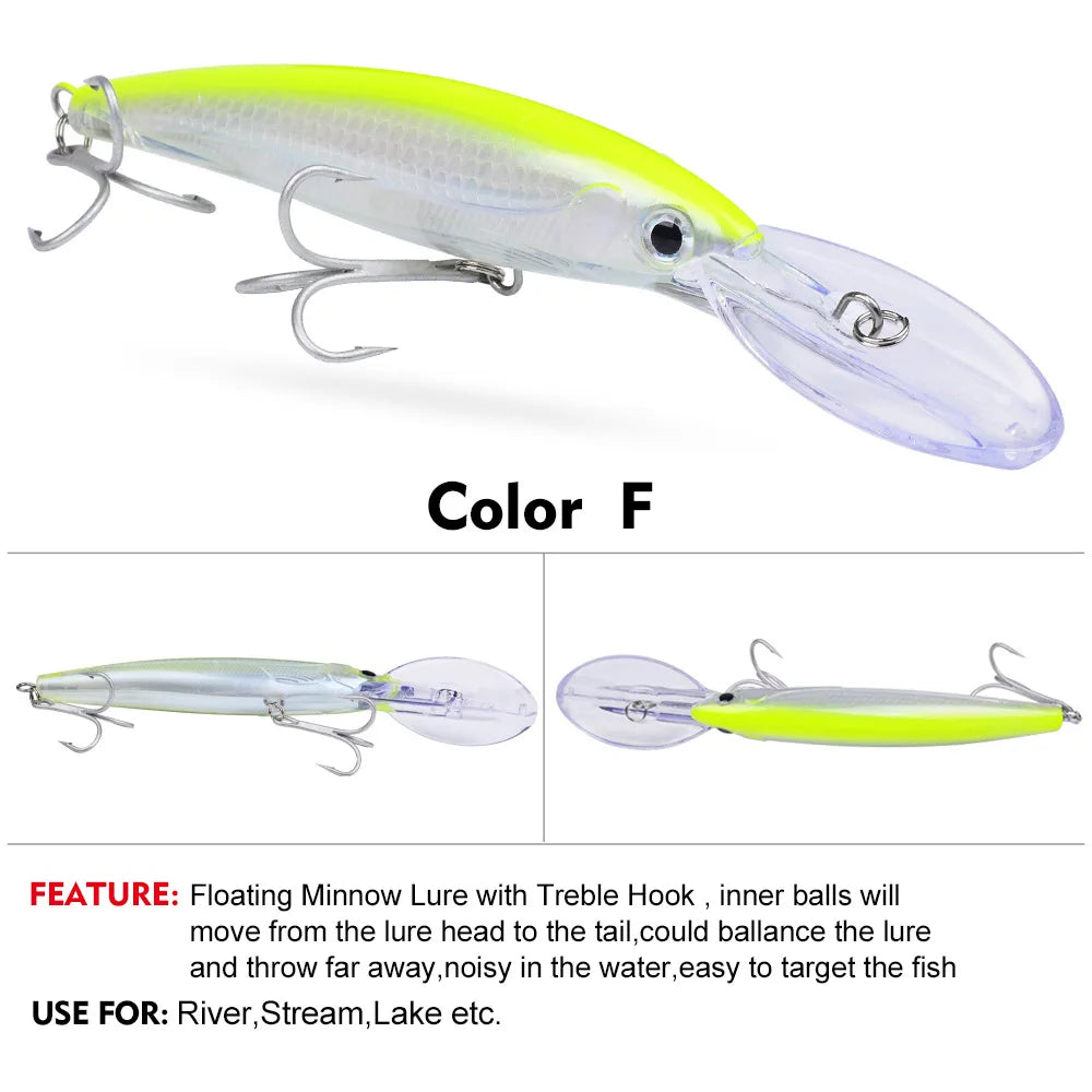 HookUpCo. Floating Fishing Lure for Bass Tackle - HookUpCo.