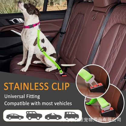 Adjustable Reflective Dog Seat Belt for Safe Travel