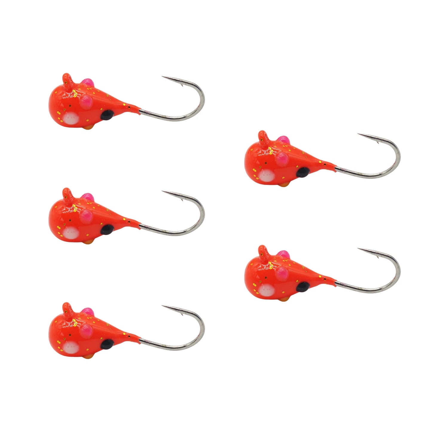HookUpCo. Glow Tungsten Ice Fishing Jigs
