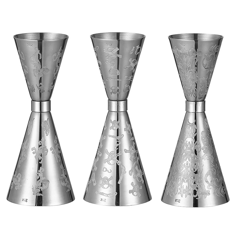 HookUpCo. Stainless Steel Cocktail Jigger Tool