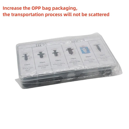 100-Piece Auto Fastener Clip Kit for Car Body Repairs