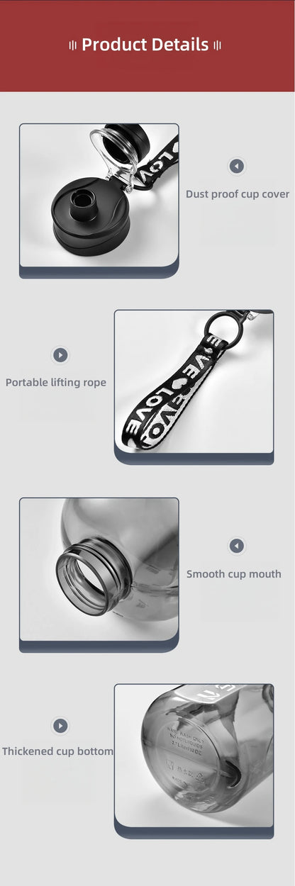 HookUpCo. 1.7L Portable Sports Water Bottle - HookUpCo.