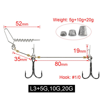 HookUpCo. Multi-Depth Pike Stinger Rig Kit - HookUpCo.