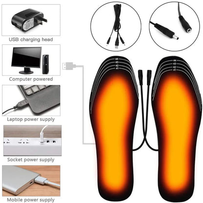 USB Heated Insoles for Ultimate Winter Foot Warmth