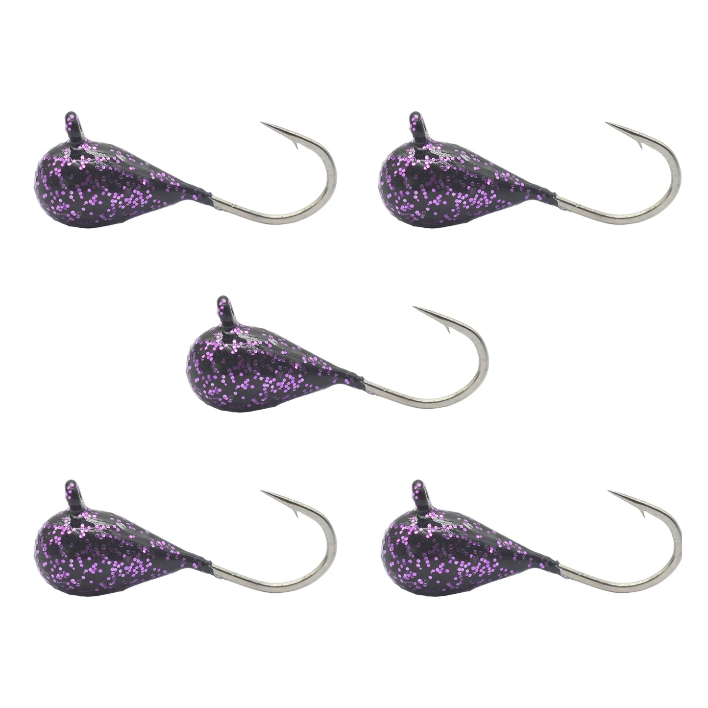 HookUpCo. Glow Tungsten Ice Fishing Jigs