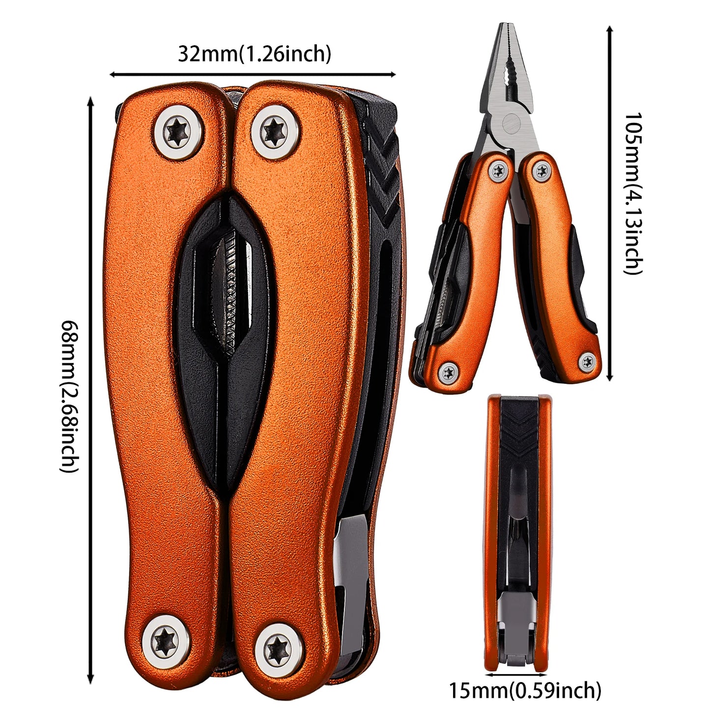 Versatile Folding Multi Tool with Pliers and Knife for Outdoors