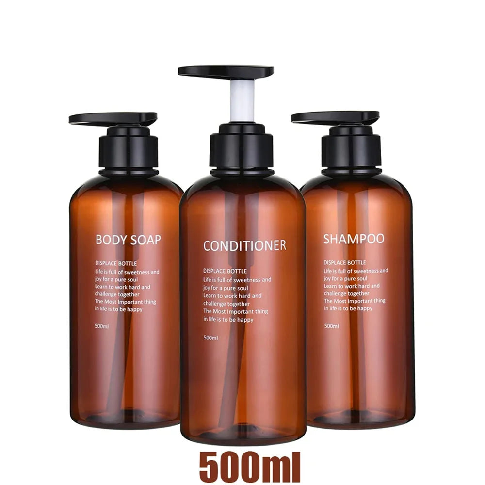 HookUpCo. Refillable Bathroom Soap Dispenser Set