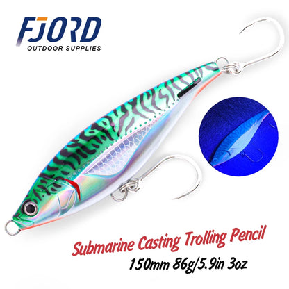 HookUpCo. Heavy Sinking Pencil Fishing Lure - HookUpCo.