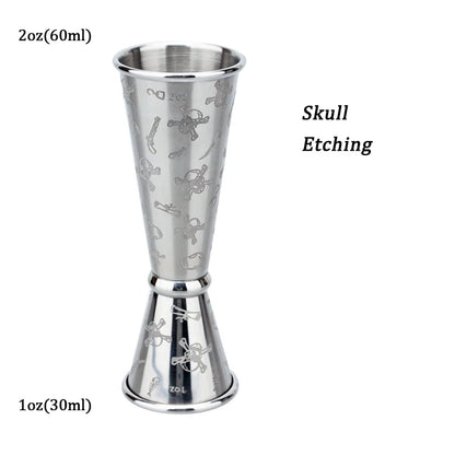 HookUpCo. Stainless Steel Cocktail Jigger Set