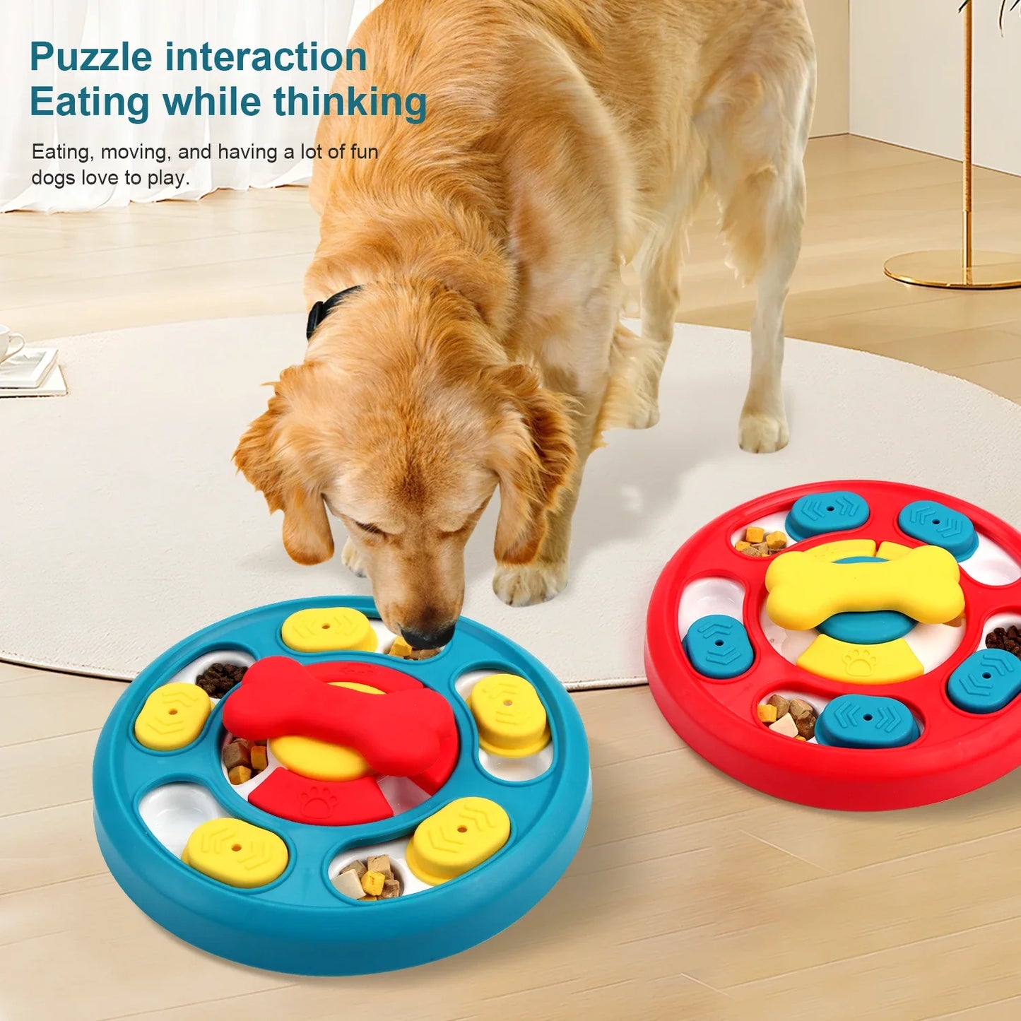 HookUpCo. Interactive Dog Puzzle Feeder Toy