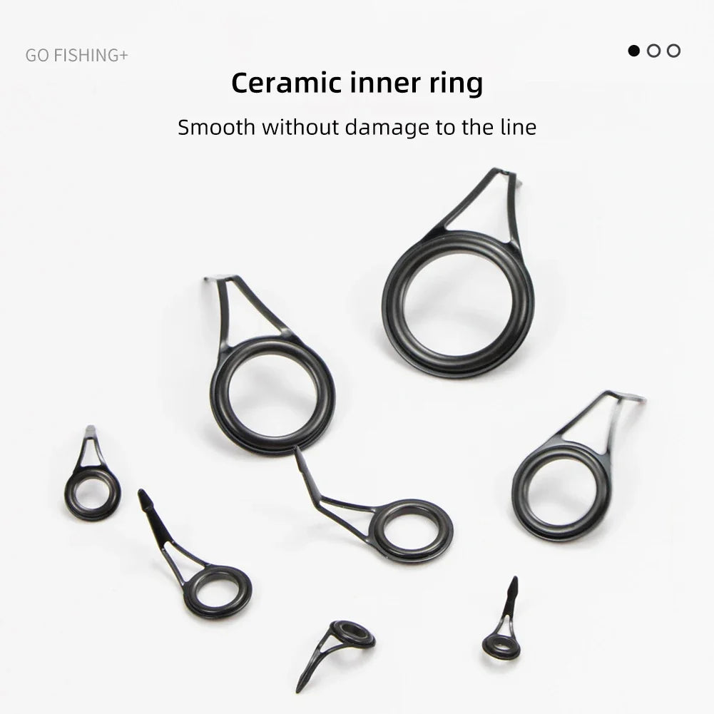 Durable Ceramic Fishing Rod Repair Kit, 8Pcs - HookUpCo.