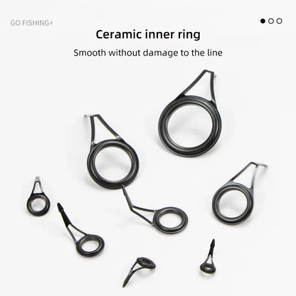 Durable Ceramic Fishing Rod Repair Kit, 8Pcs - HookUpCo.