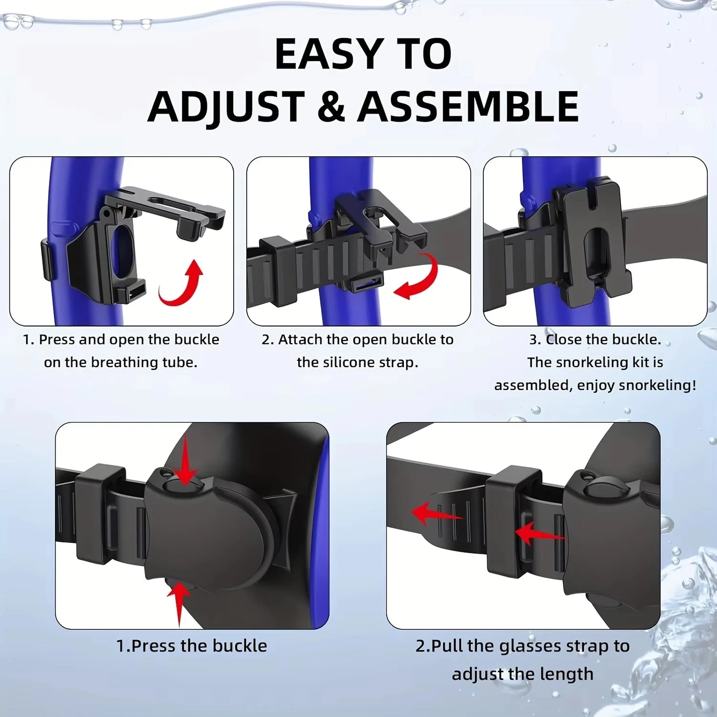 HookUpCo. Dry Snorkel Tube Set