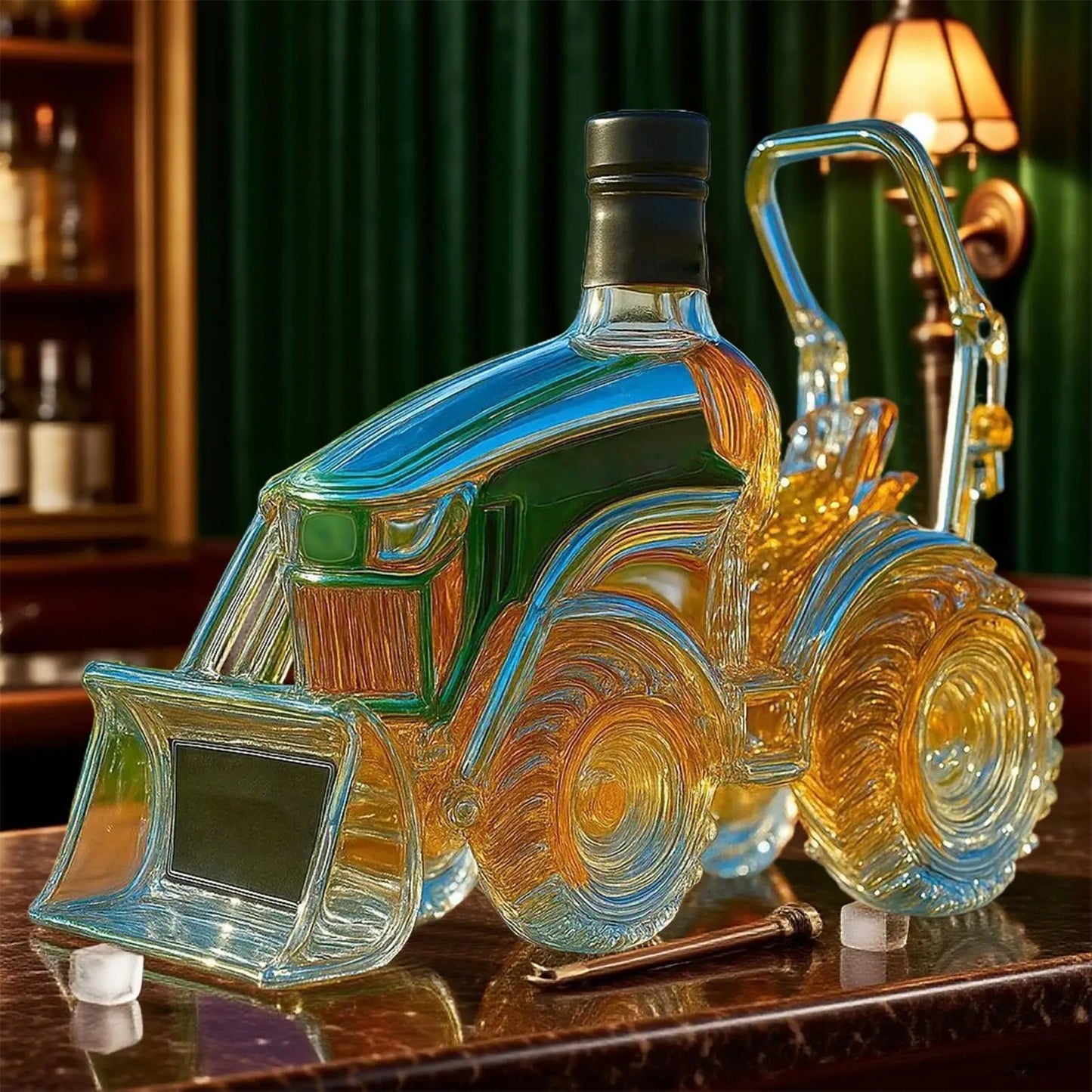 Creative 3D Glass Decanter for Whiskey Lovers