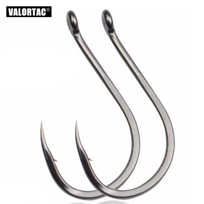 HookUpCo. High Carbon Barbed Circle Fishing Hooks