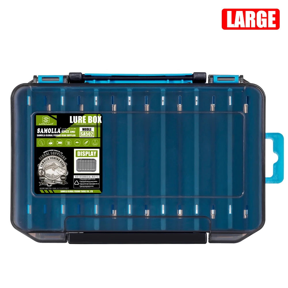 Compact Double-Sided Tackle Box for Efficient Fishing Storage